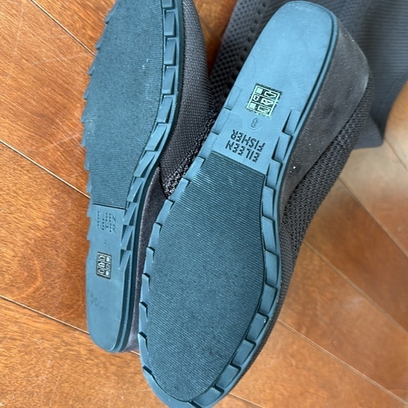 Eileen fisher kasana knit pull on knee high wedge Boots sz 8. New without box - Picture 6 of 7